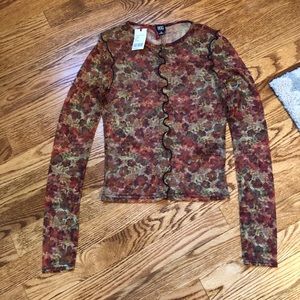 NWT Urban Outfitters BDG mesh LS top